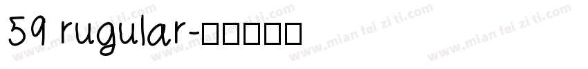 59 rugular字体转换